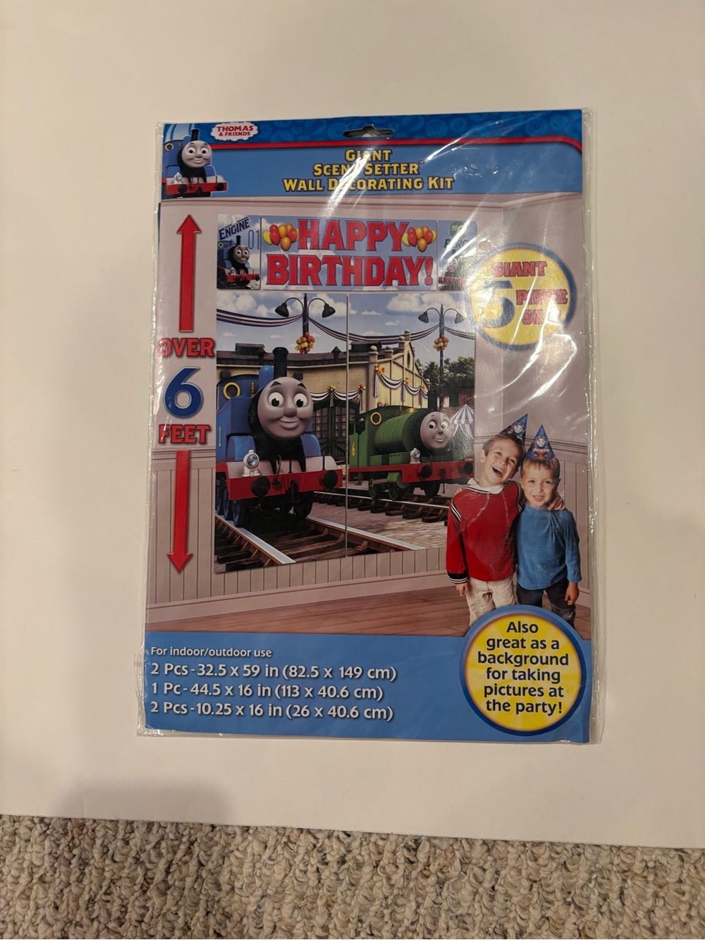 Brand New Thomas the Tank Engine Party Supplies-Wall Decorating Kit